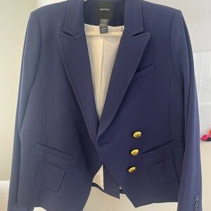 SMYTHE Navy Blazer with Gold Buttons